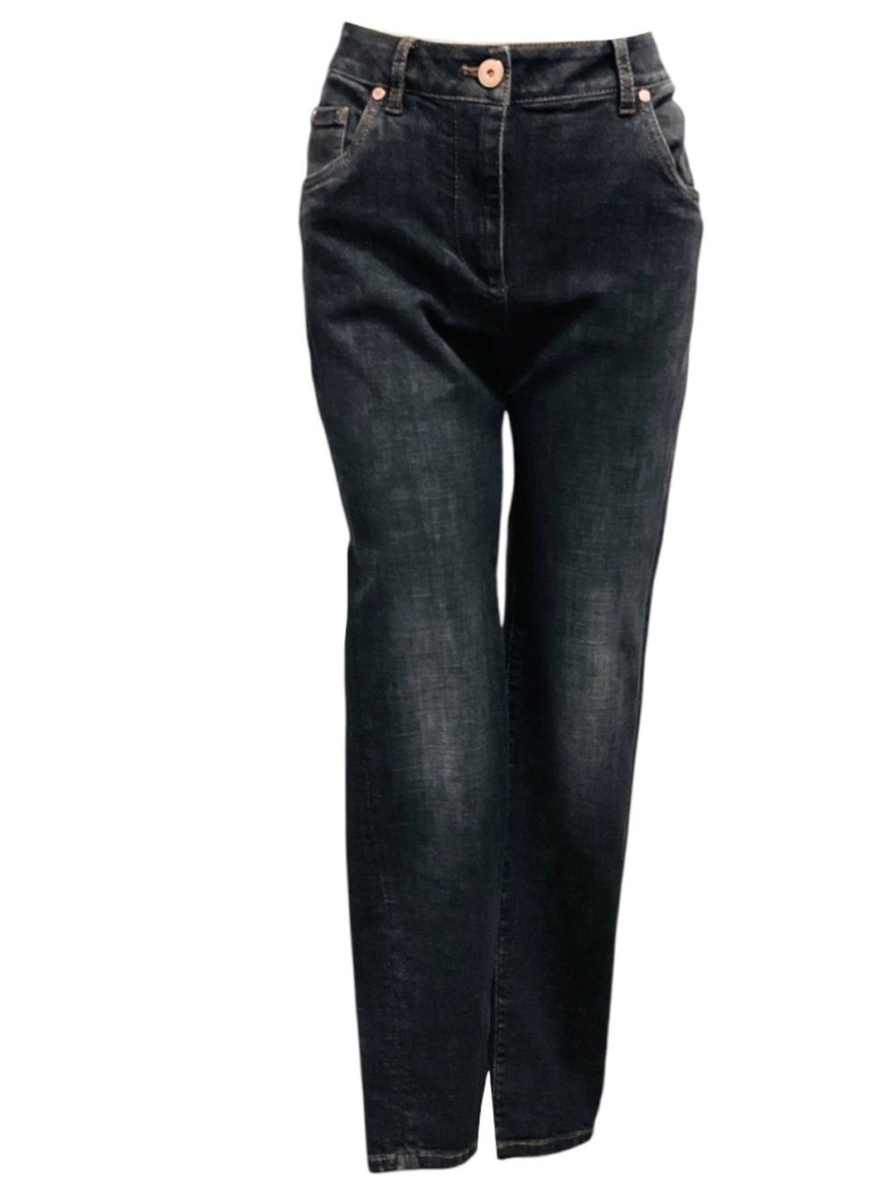 BRUNELLO CUCINELLI DARK GREY EXTRA SKINNY FIT HIGH WAIST JEANS